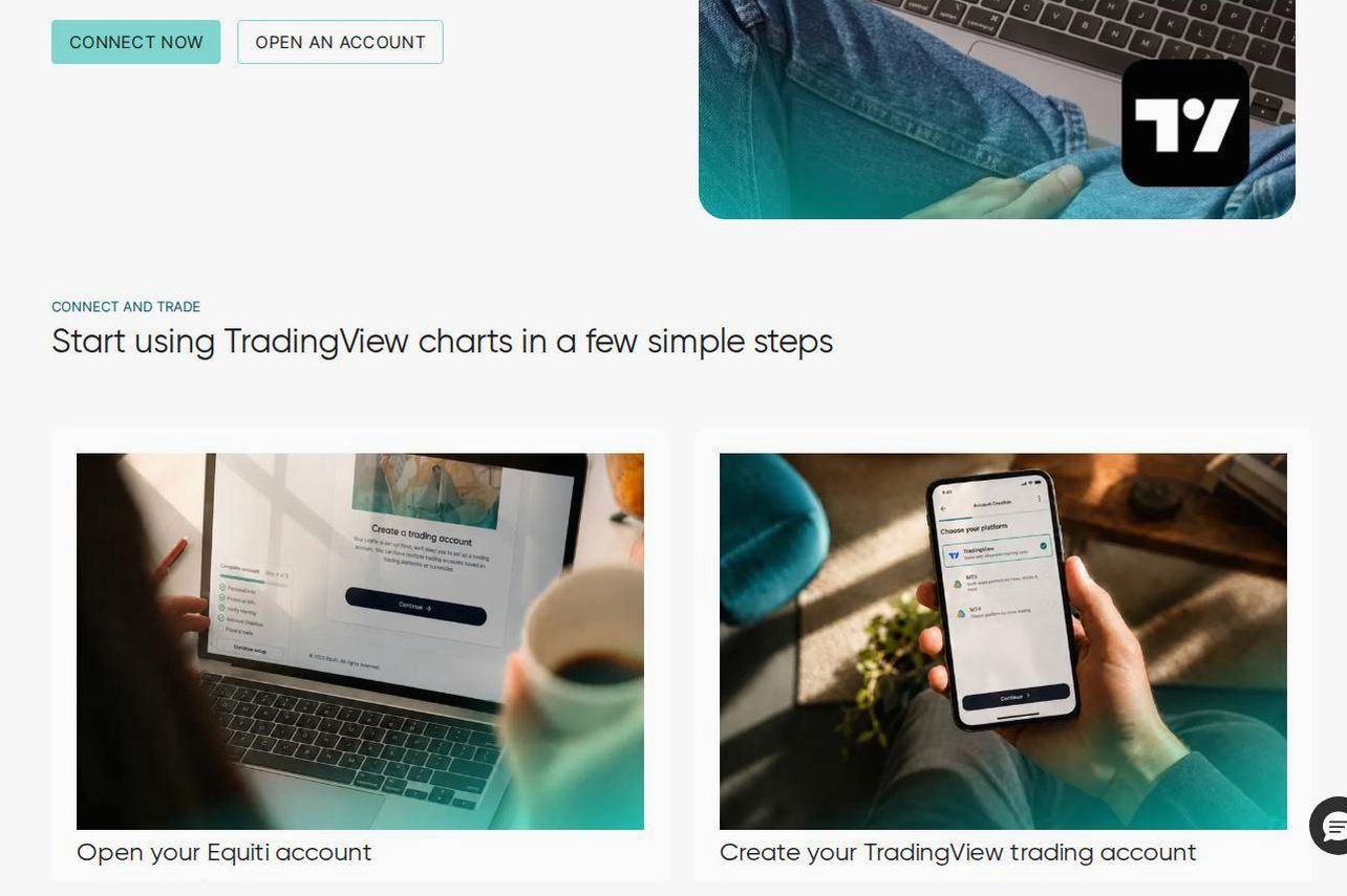 The platform page on the Equiti website